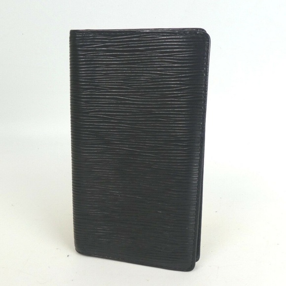 LOUIS VUITTON Black Epi Old Card case Leather - Picture 2 of 6